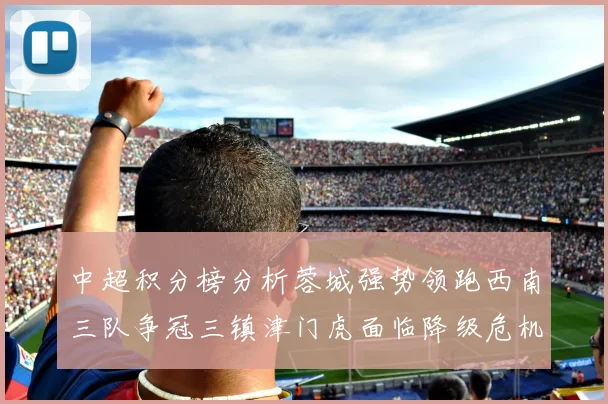 中超积分榜分析蓉城强势领跑西南三队争冠三镇津门虎面临降级危机